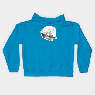 Cartoon attack aircraft Kids Hoodie